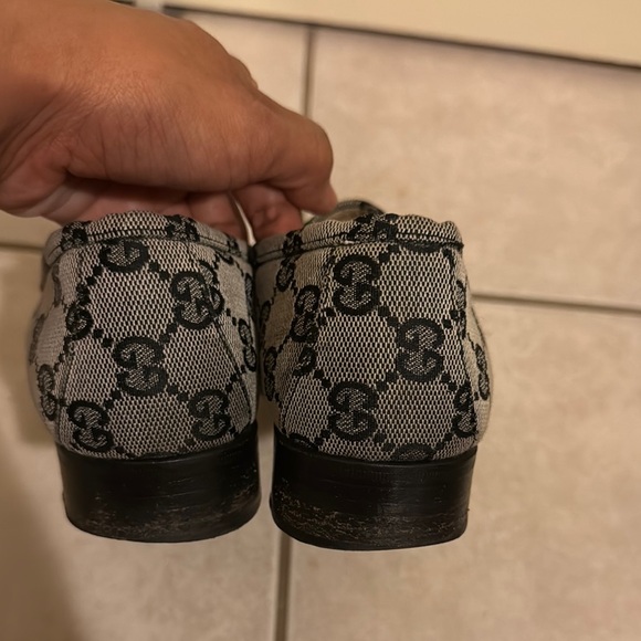 Gucci Monogram Loafers with Buckle - Picture 8 of 8